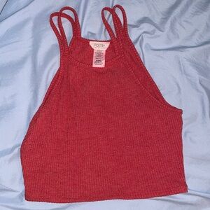 Poetry Los Angeles crop top belly button melon